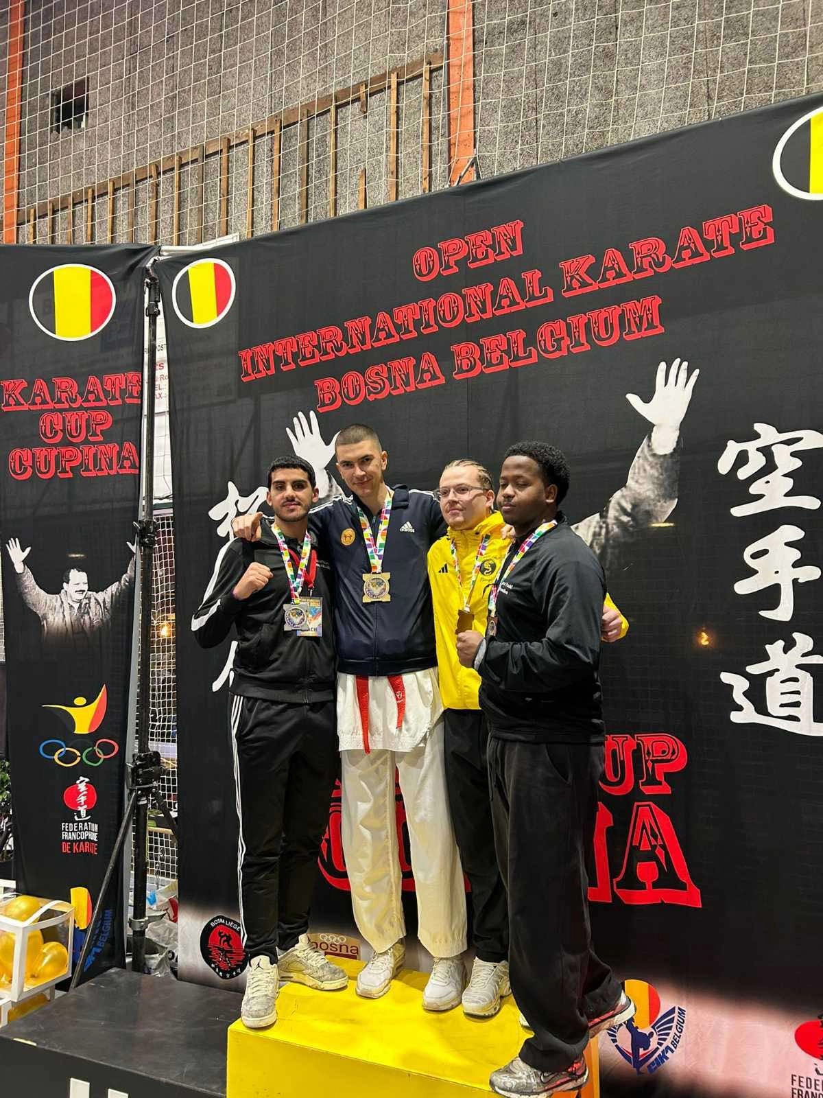 Deset natjecatelja Univerzitetskog karate kluba Student osvojilo dvije zlatne i četiri brončane medalje u Liègeu